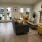 Lenox Park Office with Seating Area and Modern Fireplace in Houston